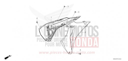 RADIATOR SHROUD (CRF450RS/RWES) CRF450RS de 2025